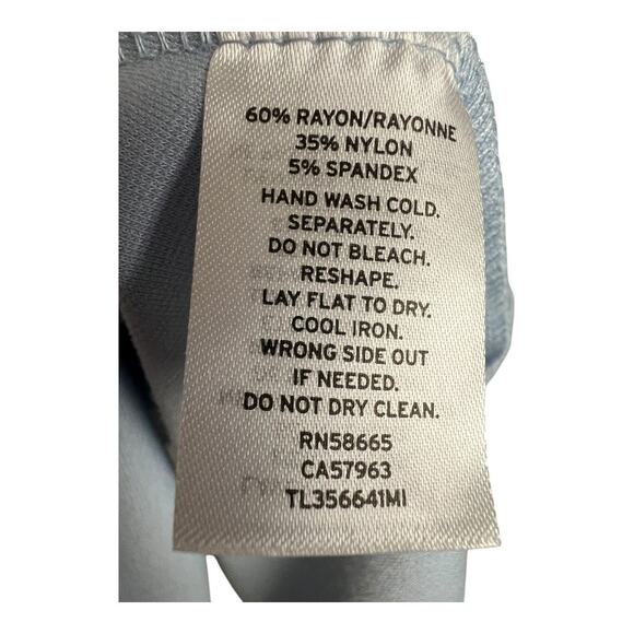 Leith Sleeveless Fit & Flare Midi Dress Icy Blue Women Size XS Pastel Minimalist - Picture 8 of 8